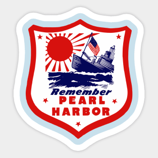 World War II - Remember Pearl Harbor Sticker